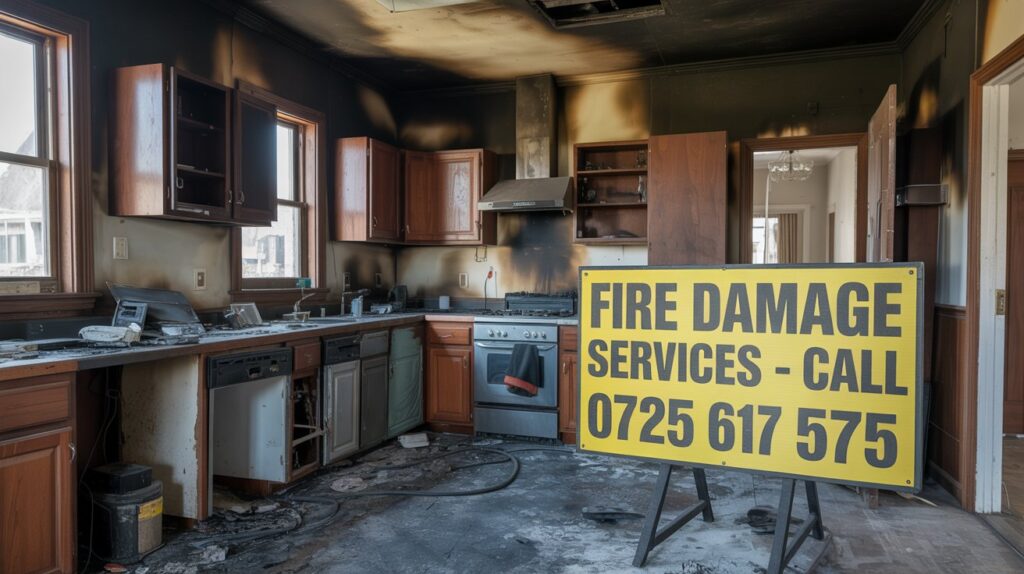 Service After Water or Fire Damage - Call 07525 617575