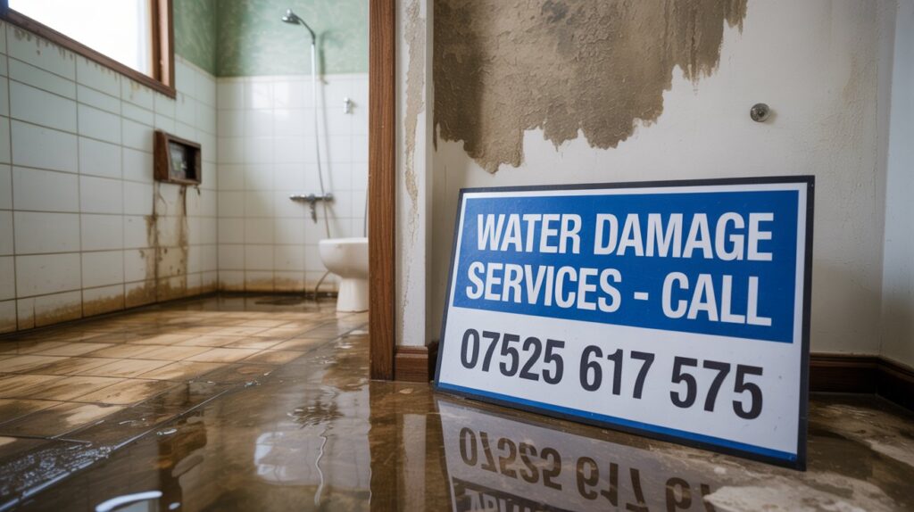 Services For Any Water or Fire Damage - Call 07525 617575